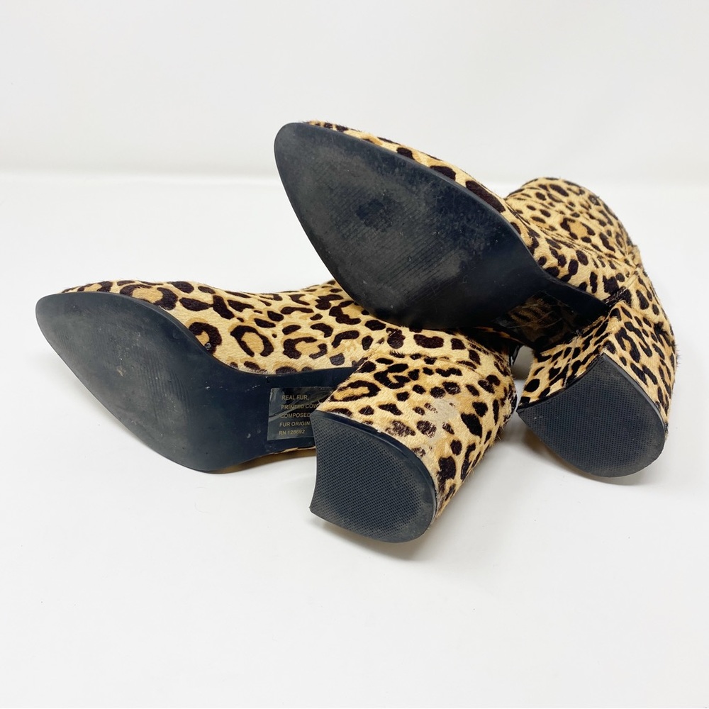 Steve Madden Cheetah Calf Hair Jillian Booties - Size 7 - Picture 5 of 7